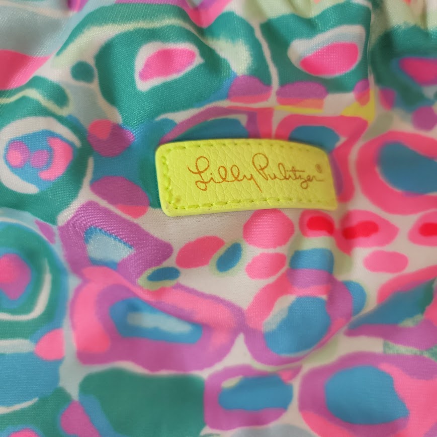 Lilly Pulitzer Cinch Drawstring Beach Sports Yoga Gym Bag Backpack