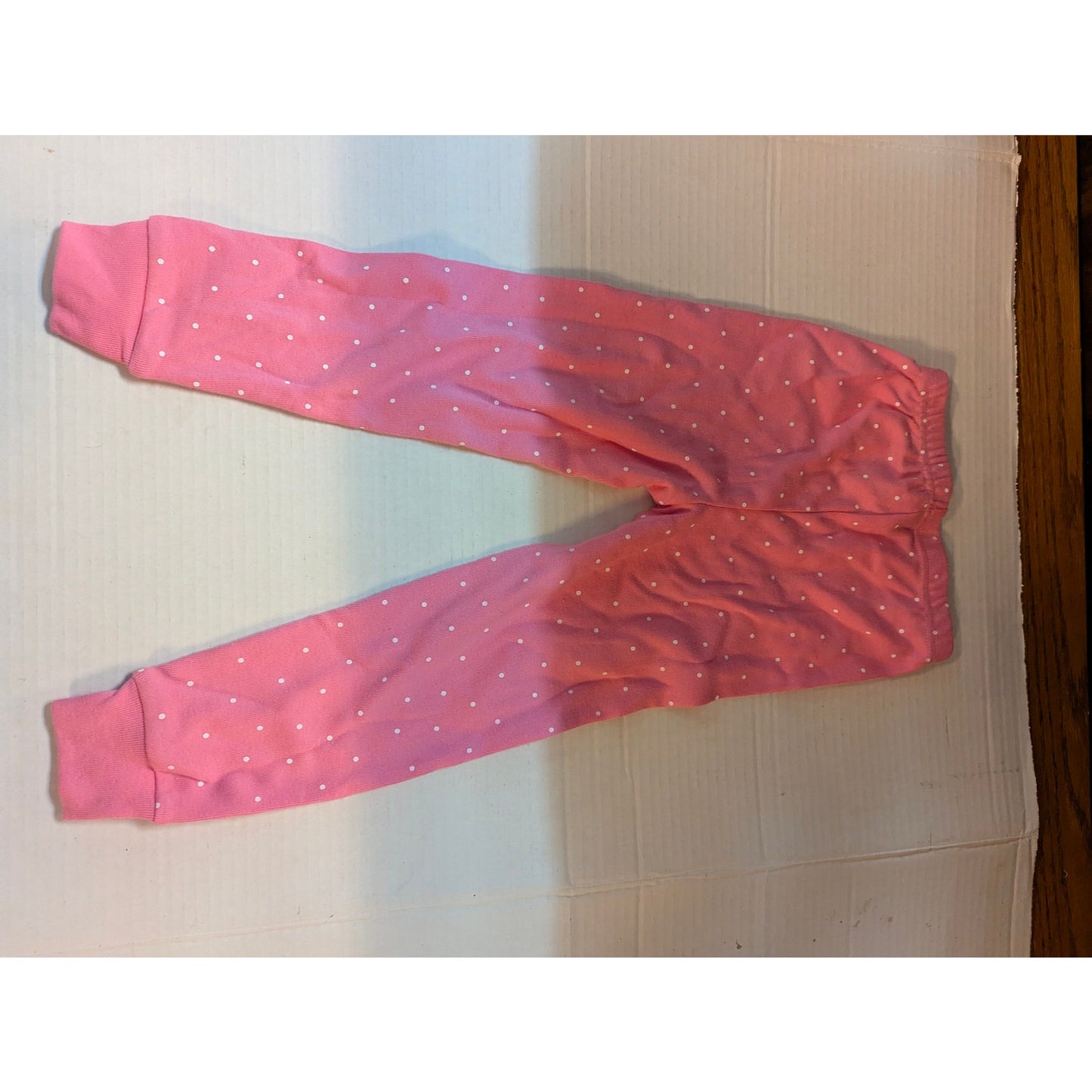 Janie and Jack Girls Pink Polka Dot Pajama Leggings Size 3