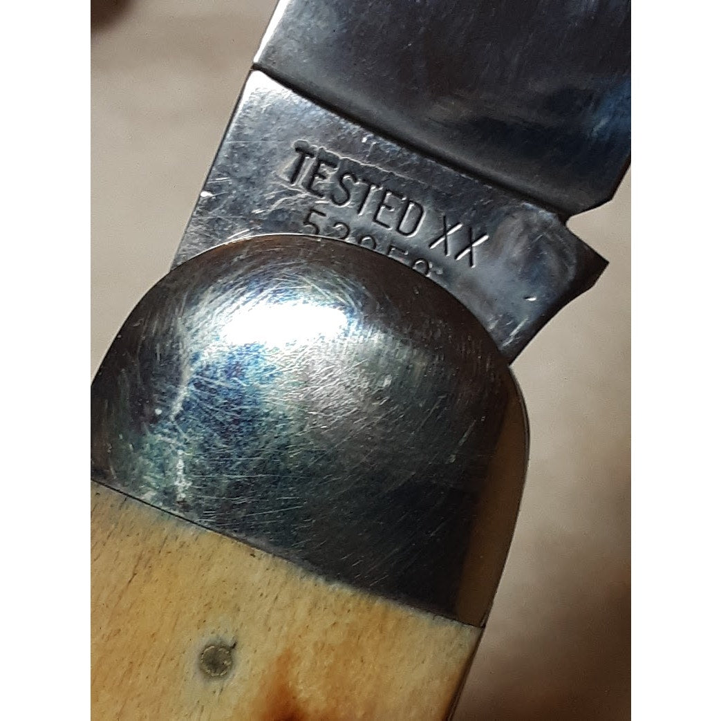 Case XX Tested Folding Pocket KNIFE Elephant Toenail 52050 Sambar Stag 94