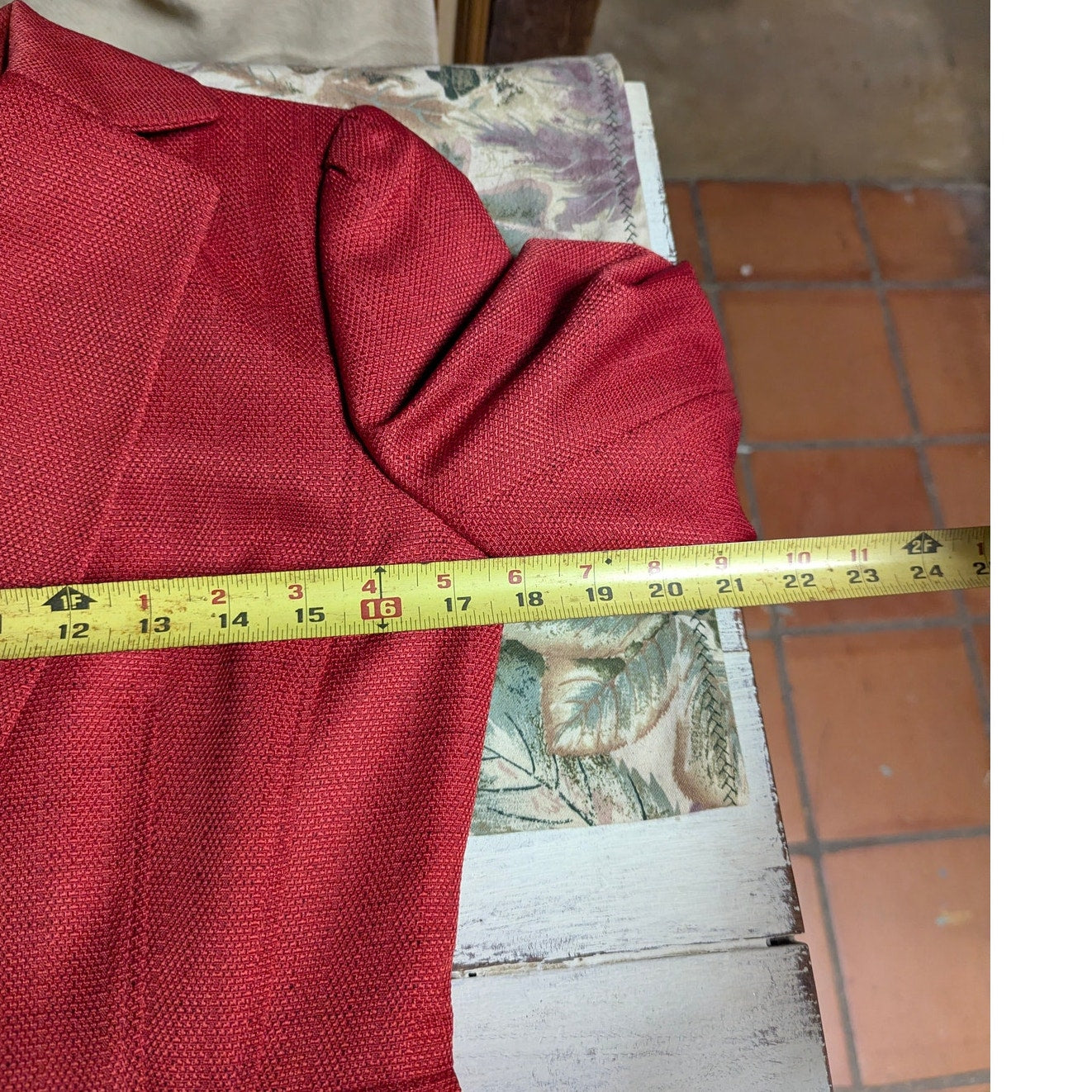 Alex Marie Red Textured Peplum Blazer Dark Academia Corporate Core Size 2 Jacket