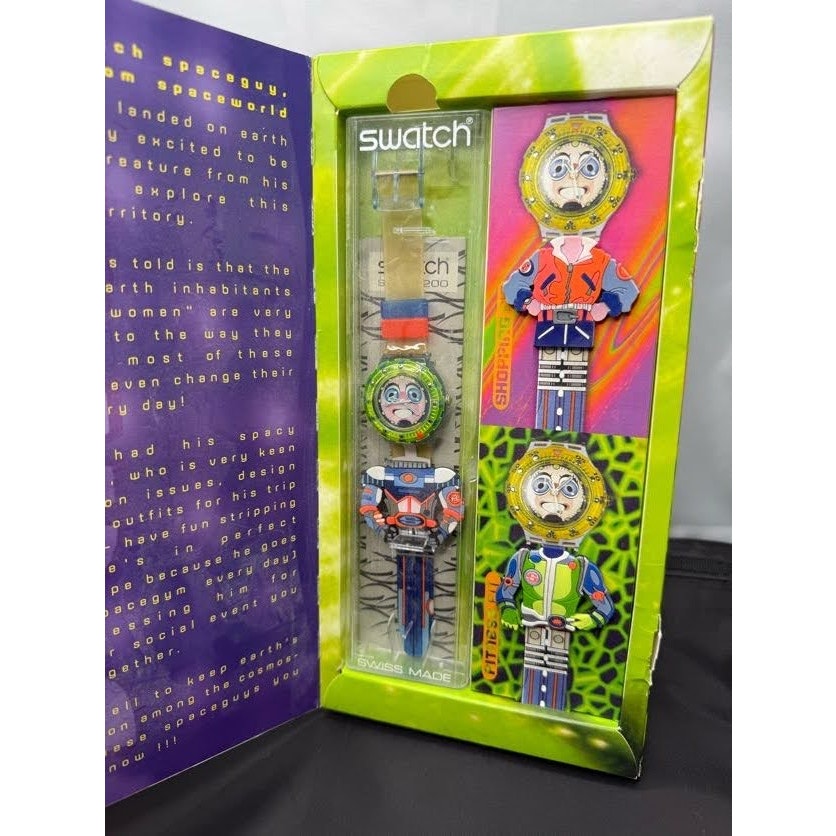 Swatch Vintage UNOPENED UNWORN Special SDN120 PACK-Stripp,Scuba 200 Series 1996