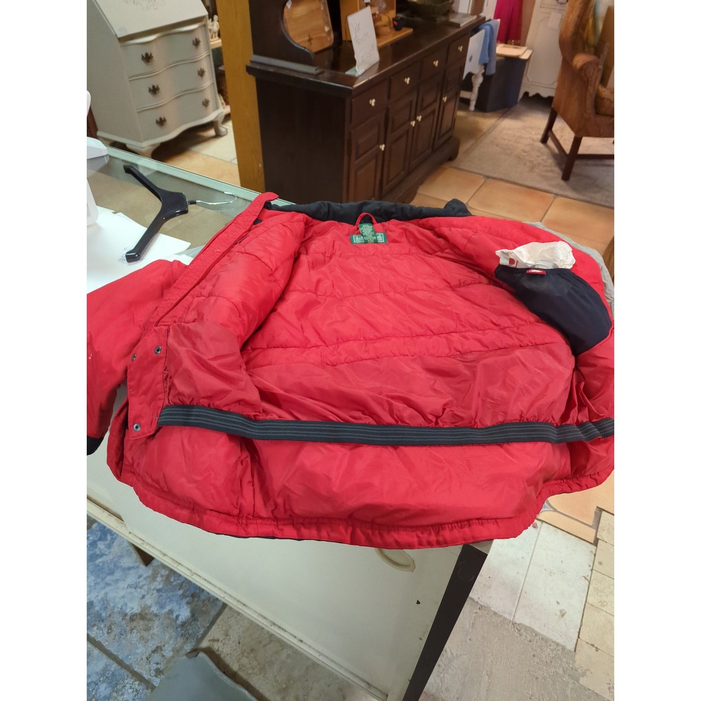 L.L. Bean Boys Size Large 14-16 Red Weatherproof Ski Jacket Winter Snowboarding