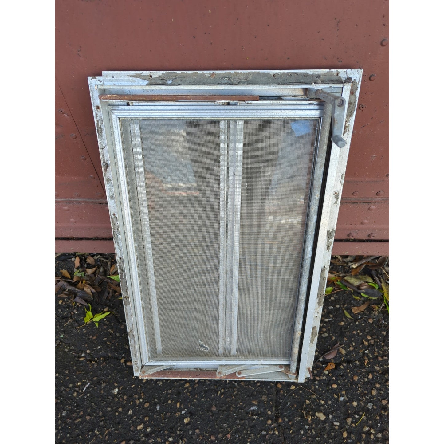 1976 Scotty Serro Camper ORIGINAL Window metal screen aluminum glass KITCHEN