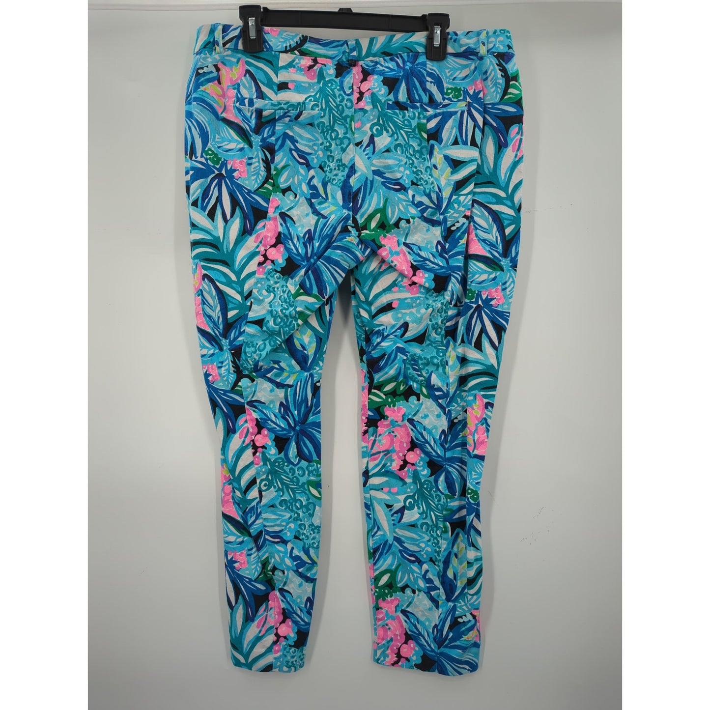 Lilly Pulitzer size 14 Kelly skinny pants in Maldives Green Hype it UP print