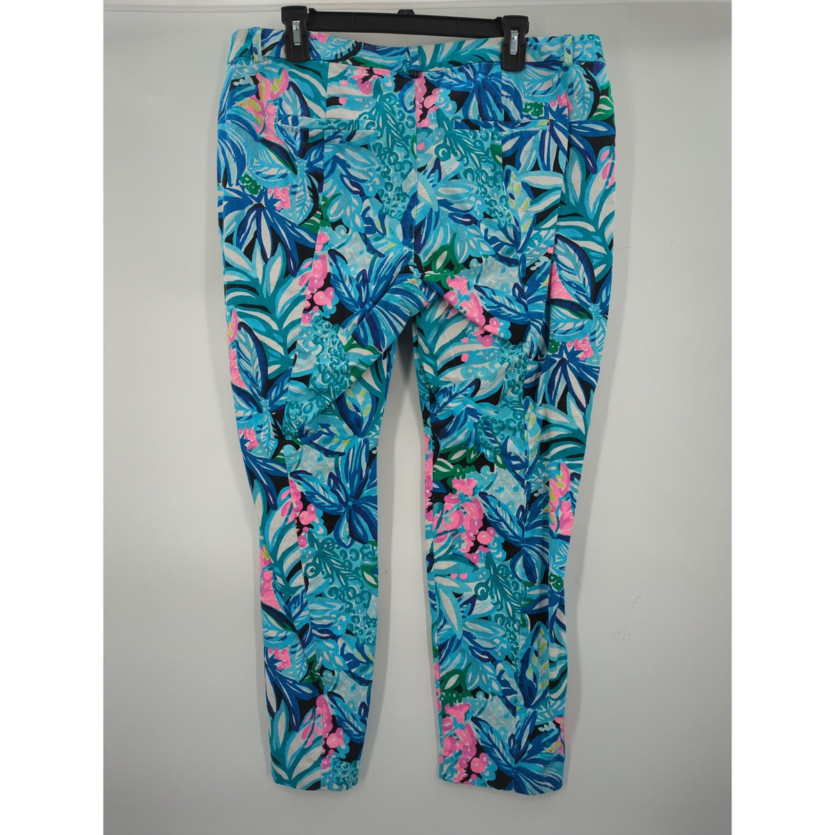 Lilly Pulitzer size 14 Kelly skinny pants in Maldives Green Hype it UP print