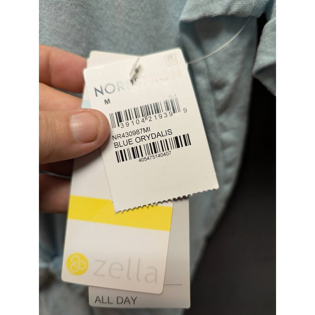 Zella Girls baby blue twist front Medium Tee Shirt Super Soft