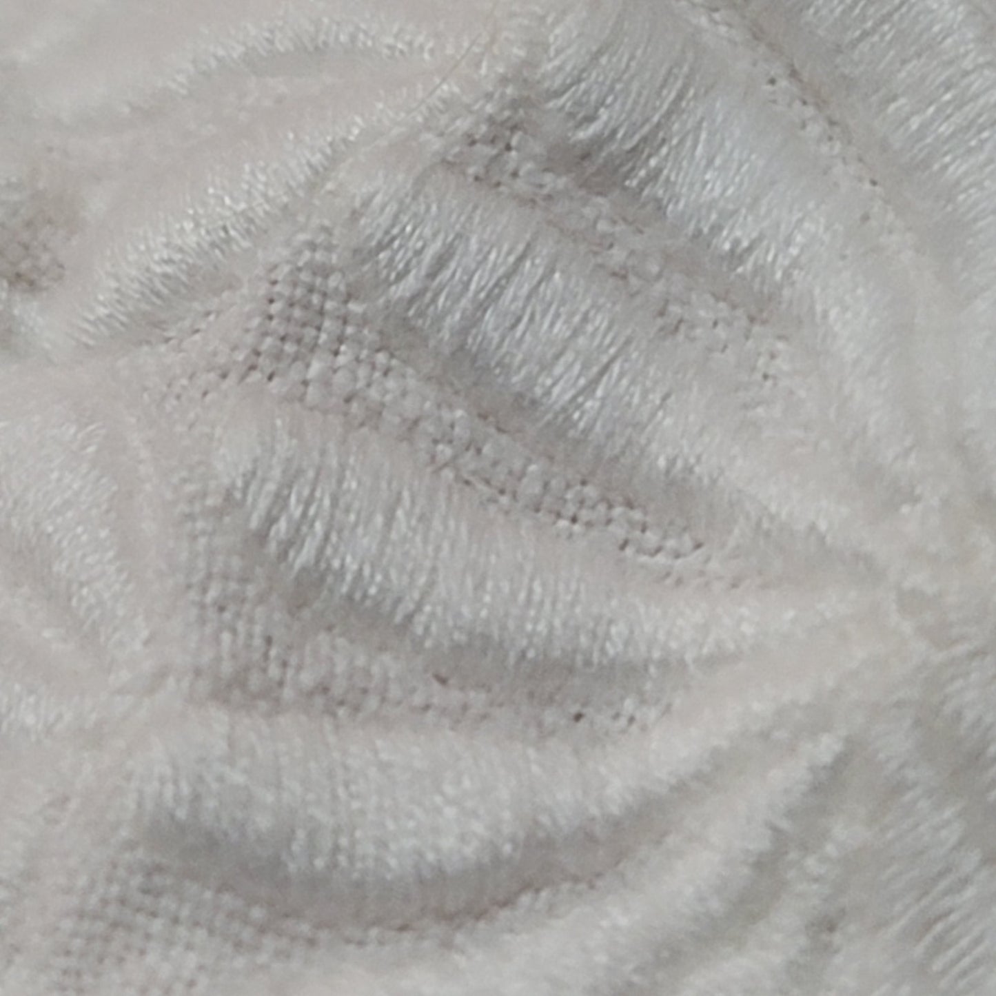 Oval linen Ivory vintage Tablecloth finish scallop edge Floral Raised Embroidery