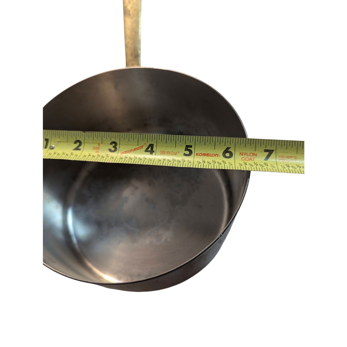Vintage Paul Revere Limited Copper 2 Qt Saucepan Pot with Lid 6.5" Brass Handle