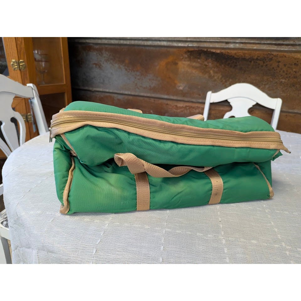 Insulated Cooler travel Waterproof tote Bag Organizer soft sided Green One Size
