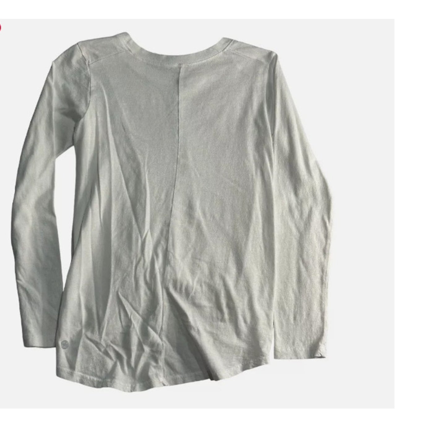 Zella twisty Turn Long Sleeve Activewear Shirt SMALL Lightweight WHITE NEW