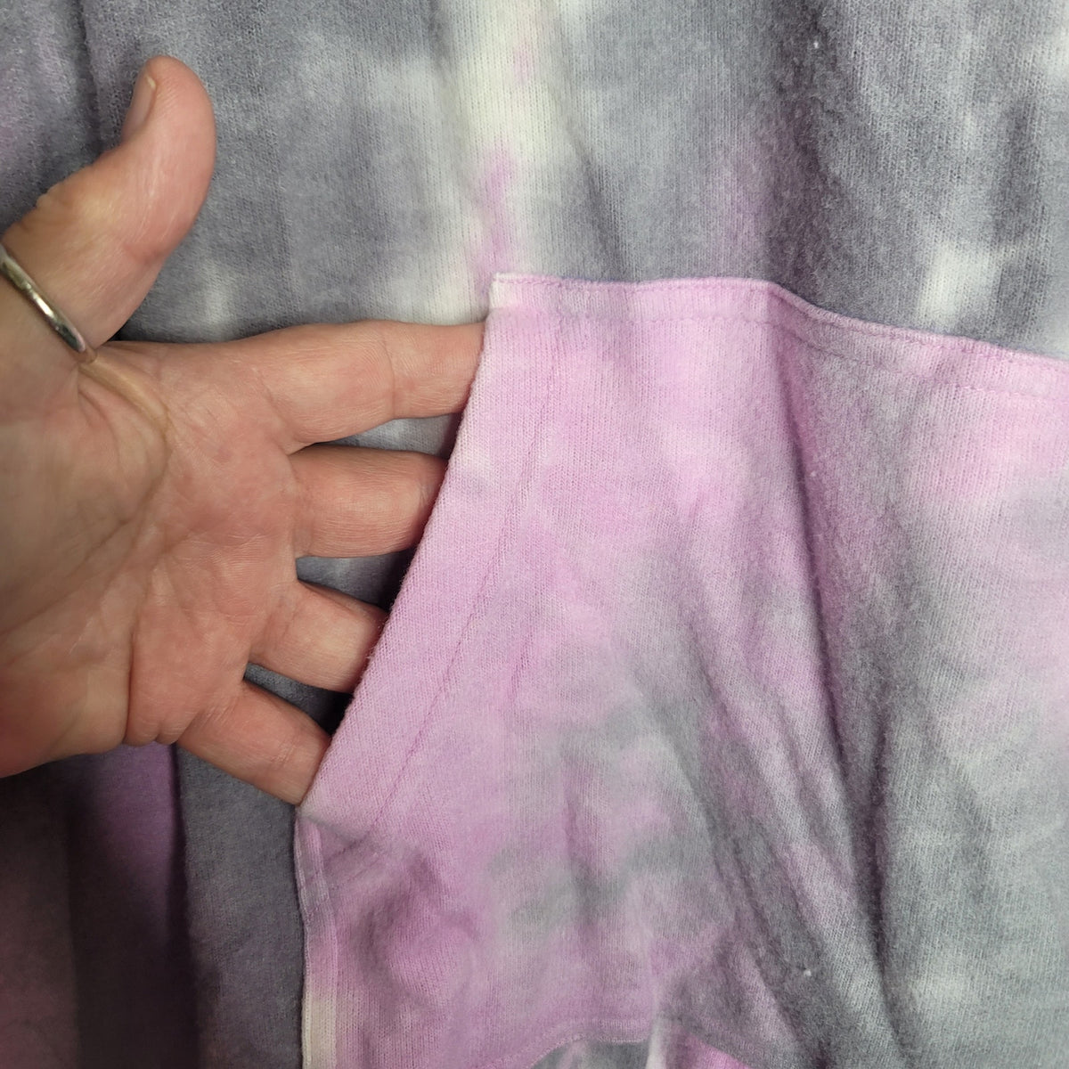Melloday Purple Tye dye NEW hoodie long sleeve XL sweatshirt
