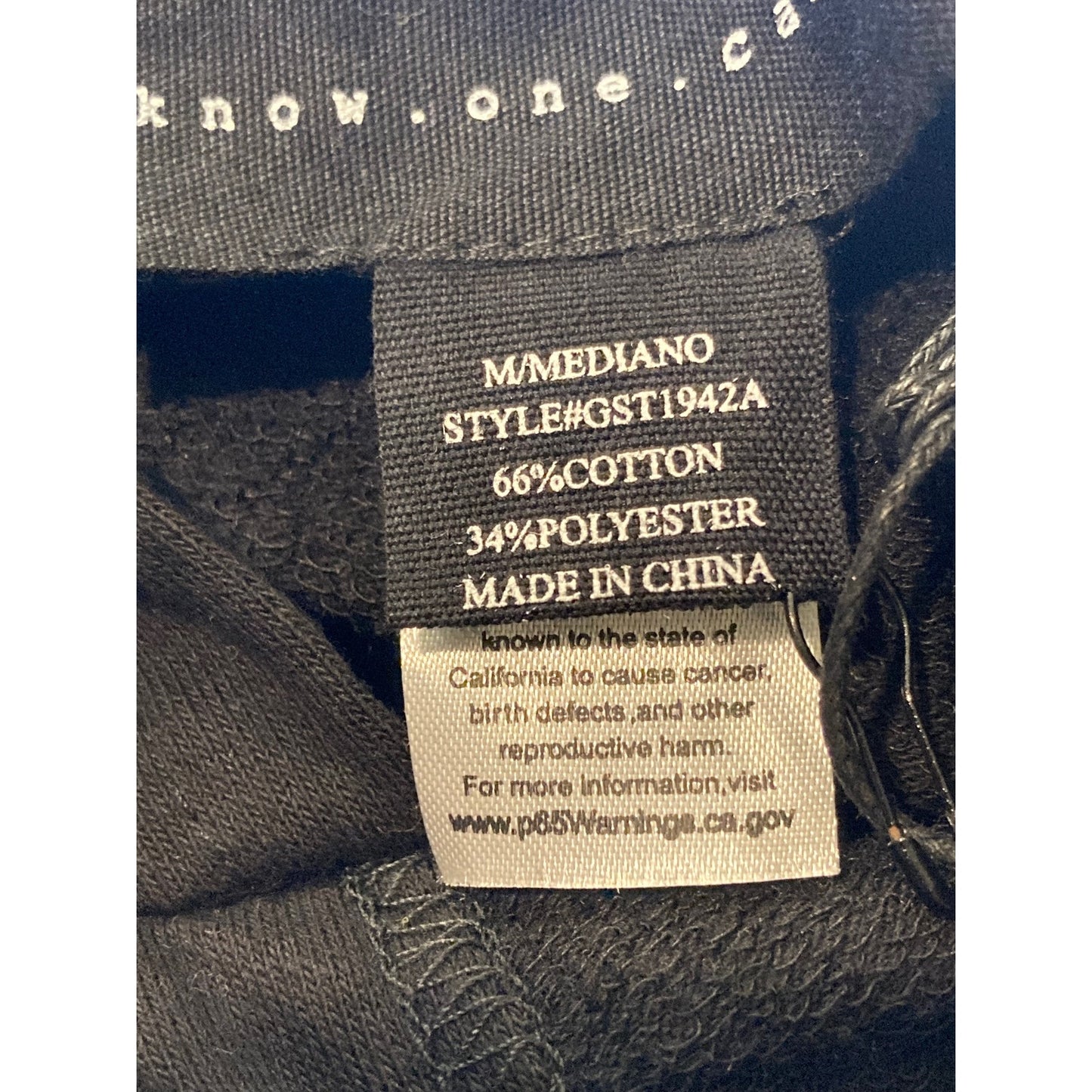 NWT Know One Cares Soft Lightweight Hoodie Crop Top Sz Medium in Black