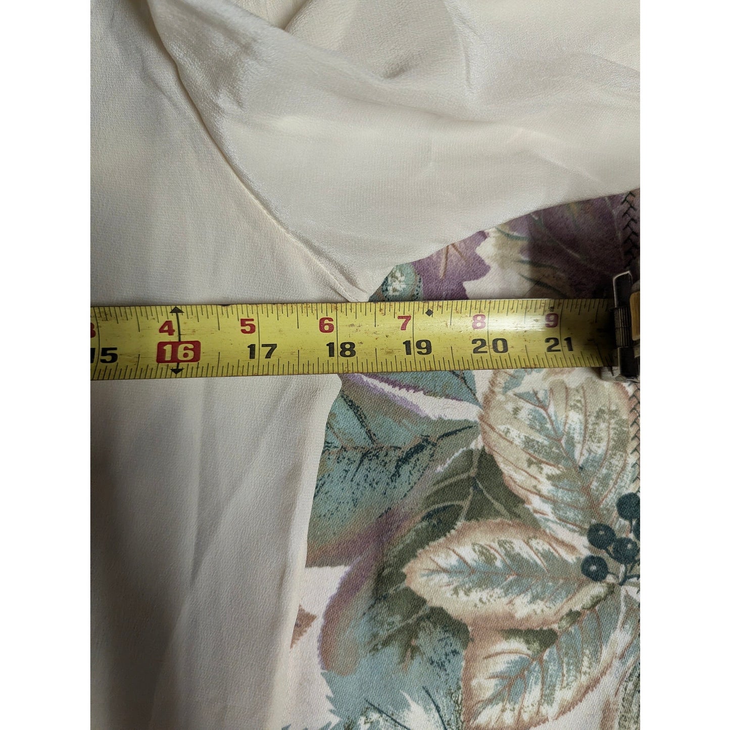Lloyd Williams Vintage Silk Cream Blouse Floral Embroidered Romantic Cottage 6