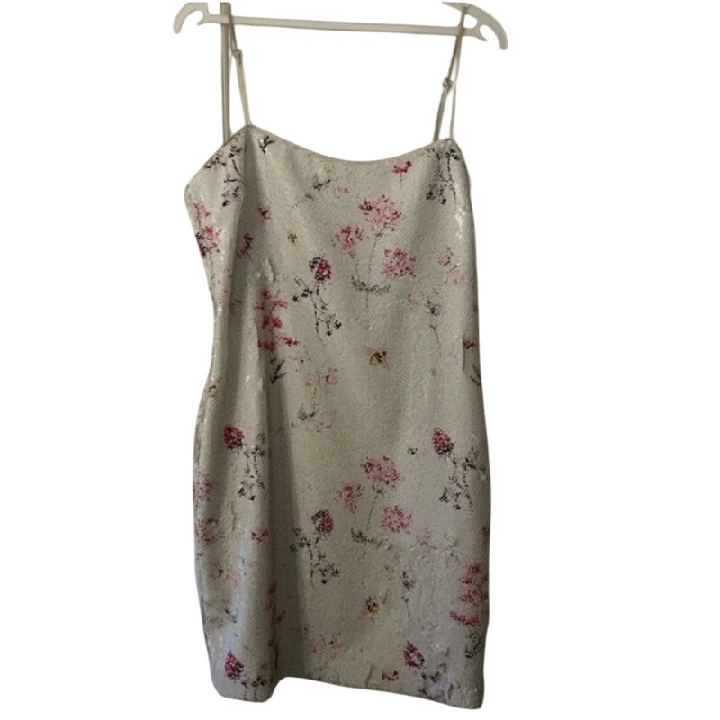LIKELY Floral sequin Reese mini dress in white Floral Size 4 club cocktail NEW