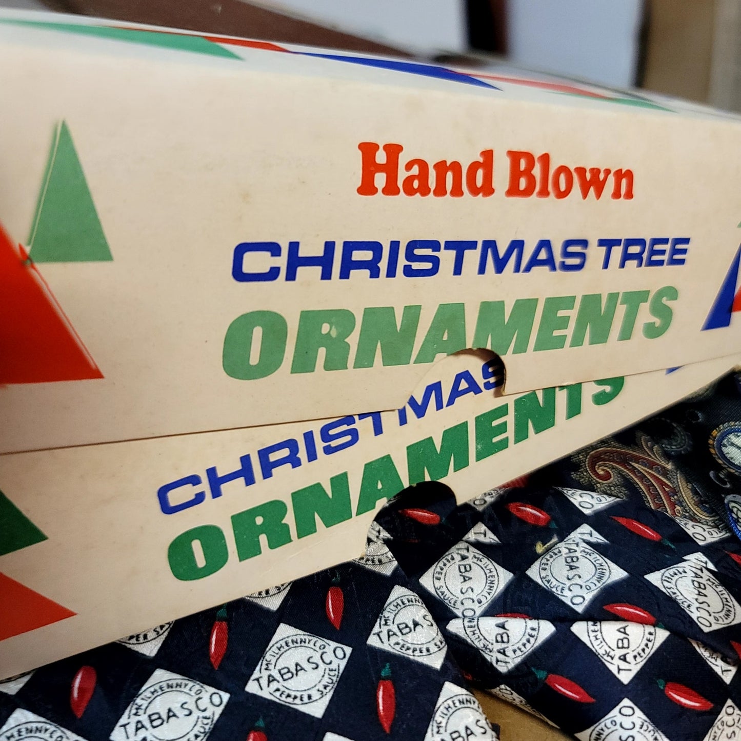 2 boxes (17pcs) Hand Blown Christmas glass ornaments Santa Land Multicolor 2"