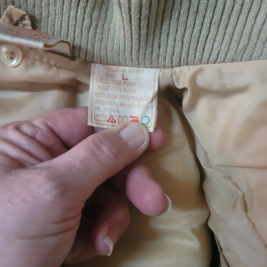 Sears Large ( 14-16) Boys Tan VINTAGE Vest Outdoor Hunting Camping Fishing Hikin