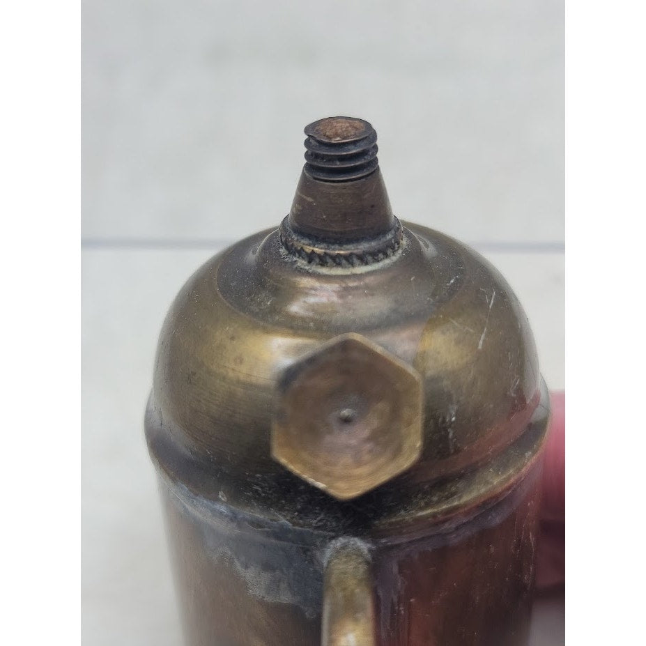 Antique Brass Table Lighter Tankard Handle Style Industrial Steampunk Nautical
