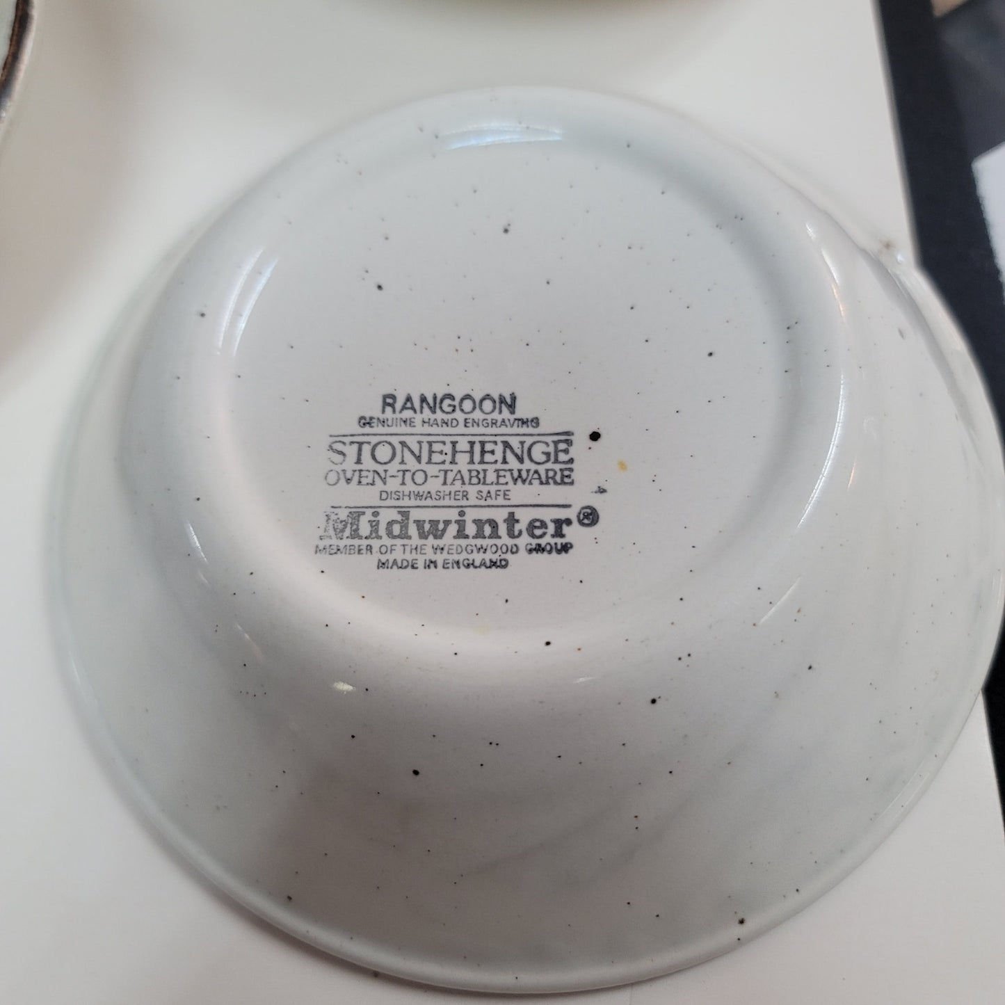 Rangoon Stonehenge Midwinter MCM service for FOUR plate bowl saucer cup bread