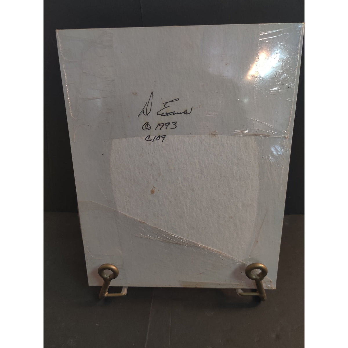 Original Carnival Ferris Wheel Reflection Photograph Signed Dan Evans 1993