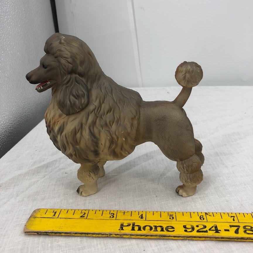 Vintage Plastic standard poodle 6” Long