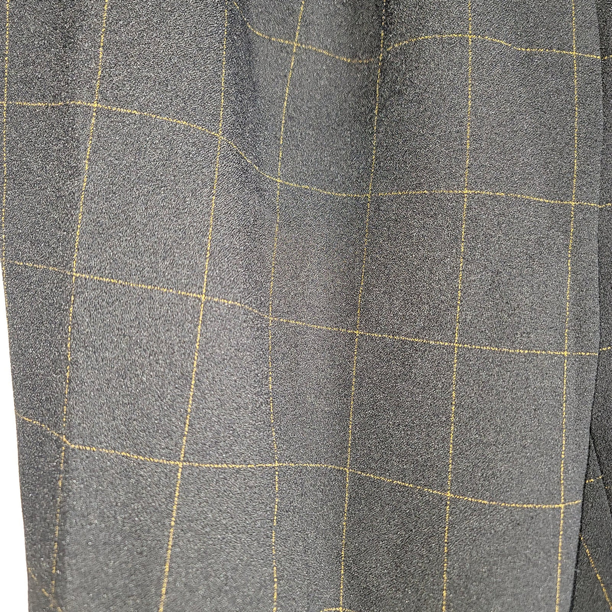 BAR III Belted Windowpane Slim Straight-Leg Pants SZ 4 Career Casual Black Brown