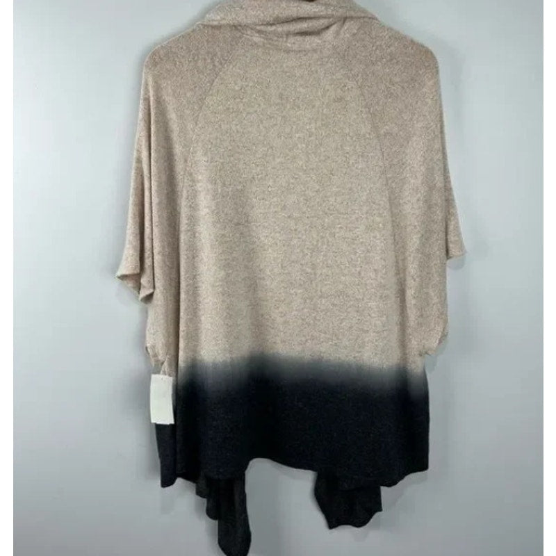 Status by Chenault Open Ombré Light Cocoon Wrap cozy Cardigan LARGE NWT
