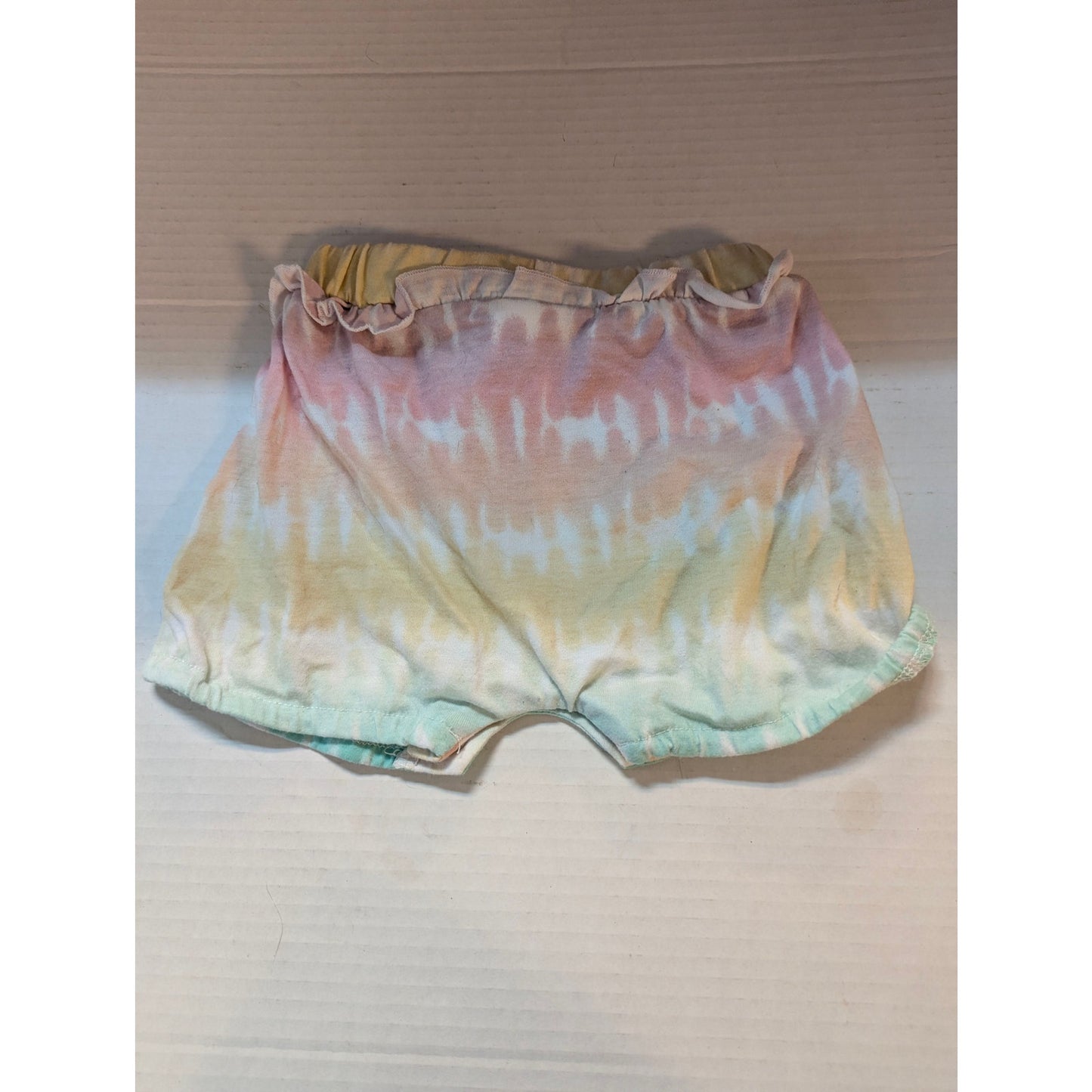 Disney Baby Minnie Mouse Tie Dye Shorts Elastic Waist Pastel Summer Bloomer 12M