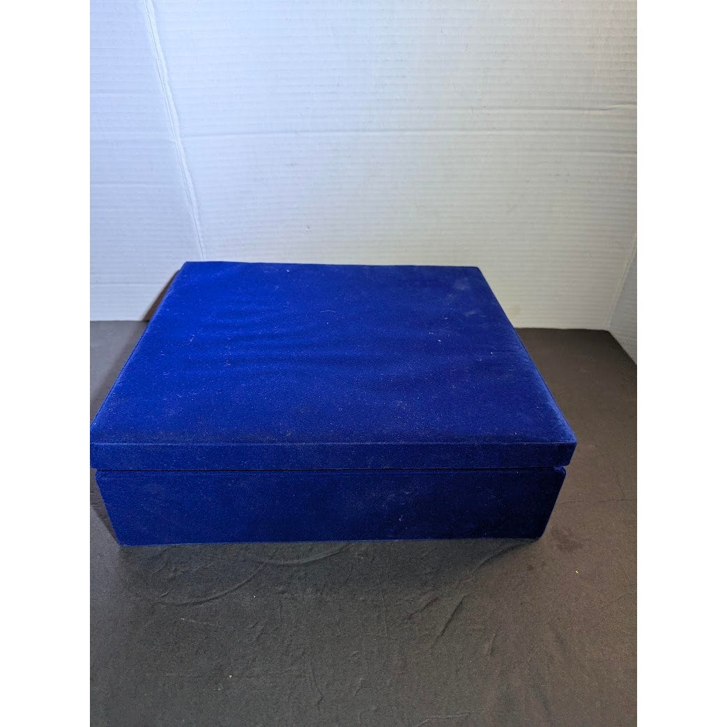Elegant Traditional Dillard's Blue Crystal Star of David Menorah
