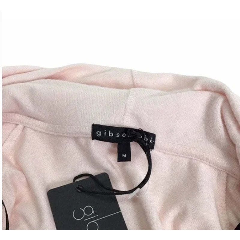 Gibsonlook NWT Cozy Convertible Neckline Tunic Lotus PINK Size Medium