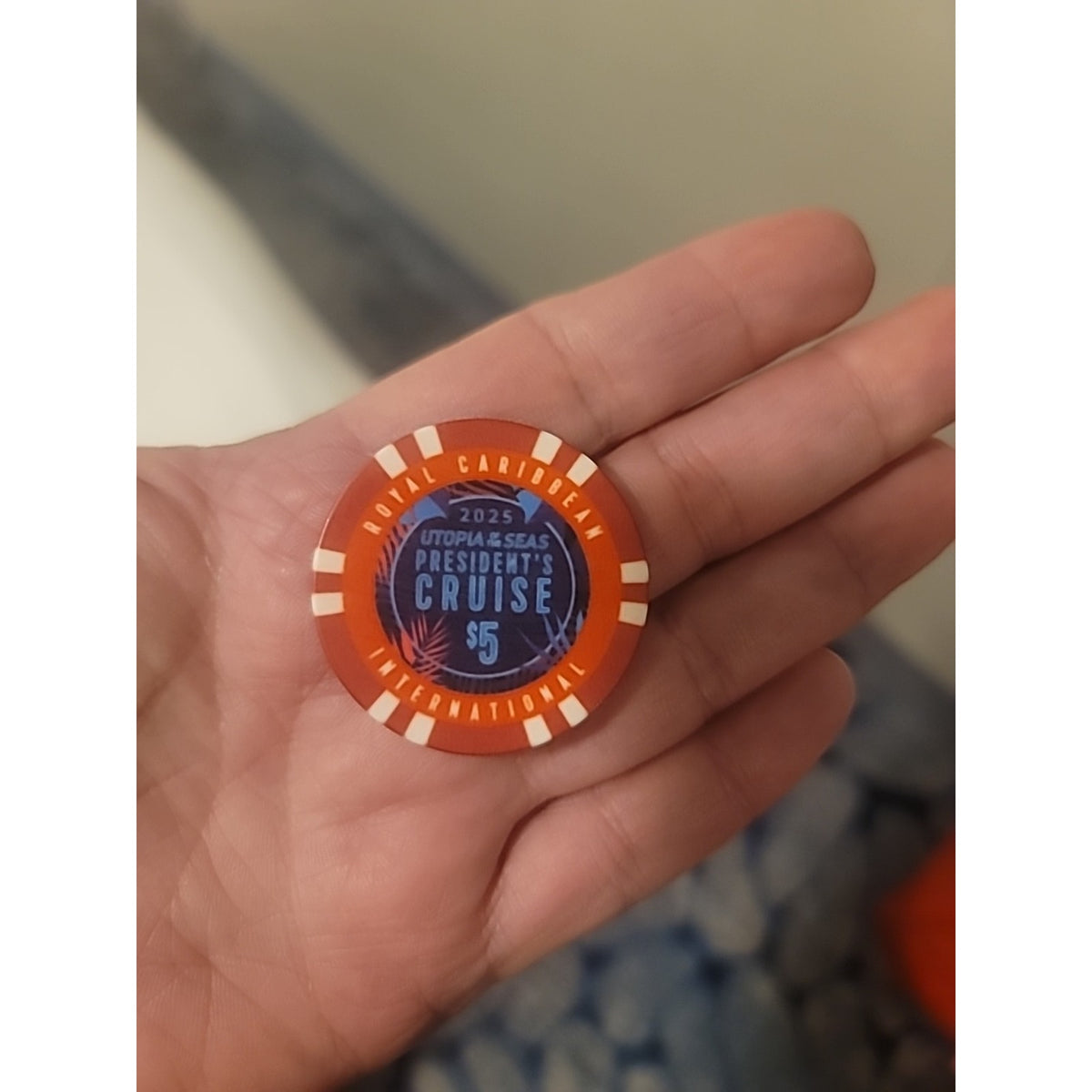Casino Poker Chip Royal Caribbean Utopia of the Seas 2025 President’s Cruise