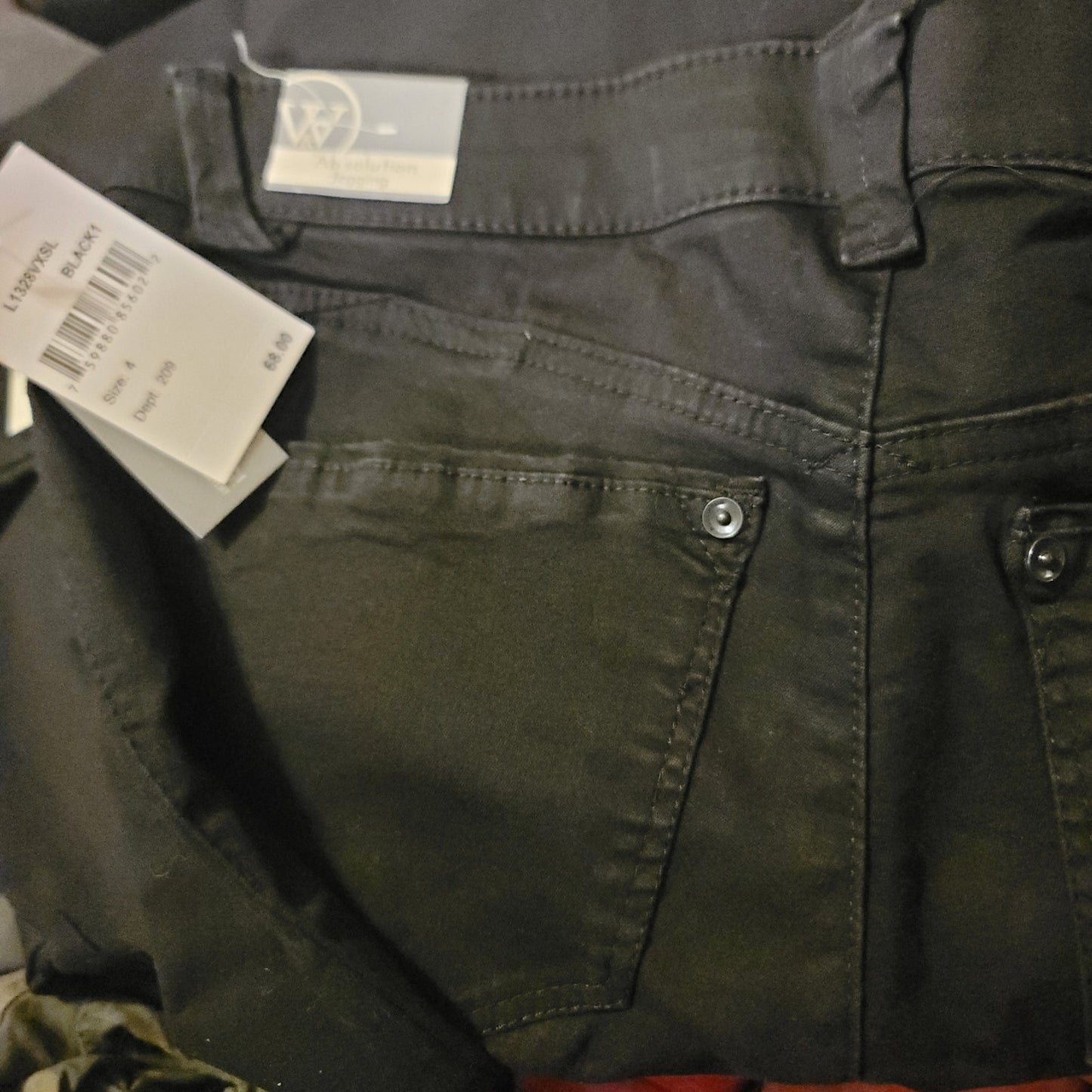 Wit Wisdom Absolution Jeggings Size 4 High Rise Black 28" Skinny Lycra Jeans