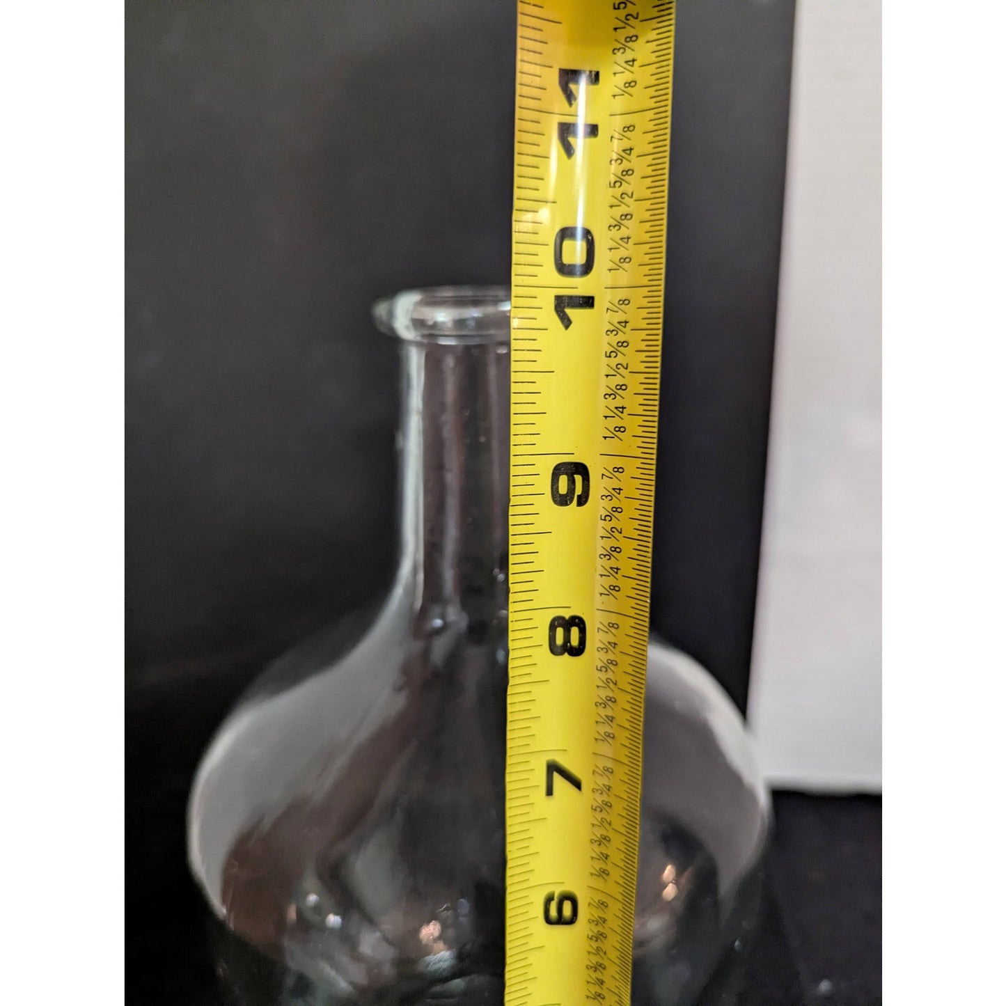 Vintage Clear Glass Demijohn Bottle Carboy Vase Bottle