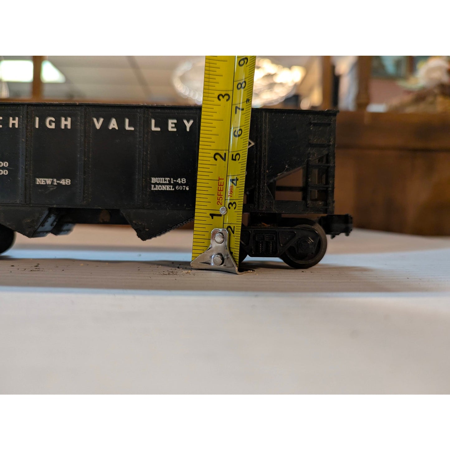 Lionel Vintage O Gauge Black Lehigh Valley Hopper Car 25000