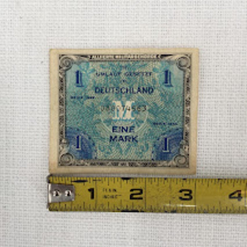 1944 Germany 1 EINE mark Allied Military Currency American Occupied Zone WWII