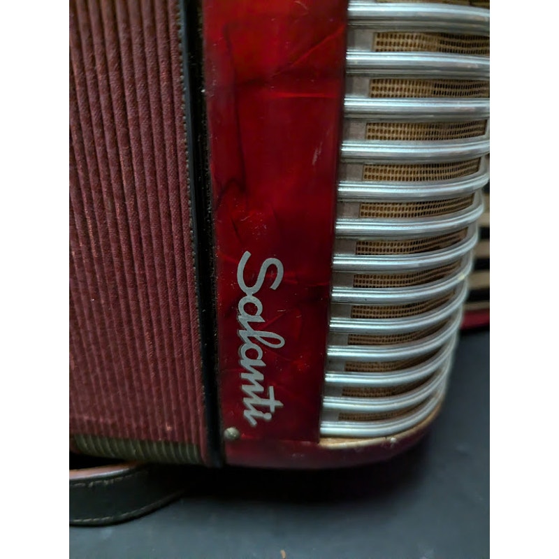 Salanti piano Accordion Red White