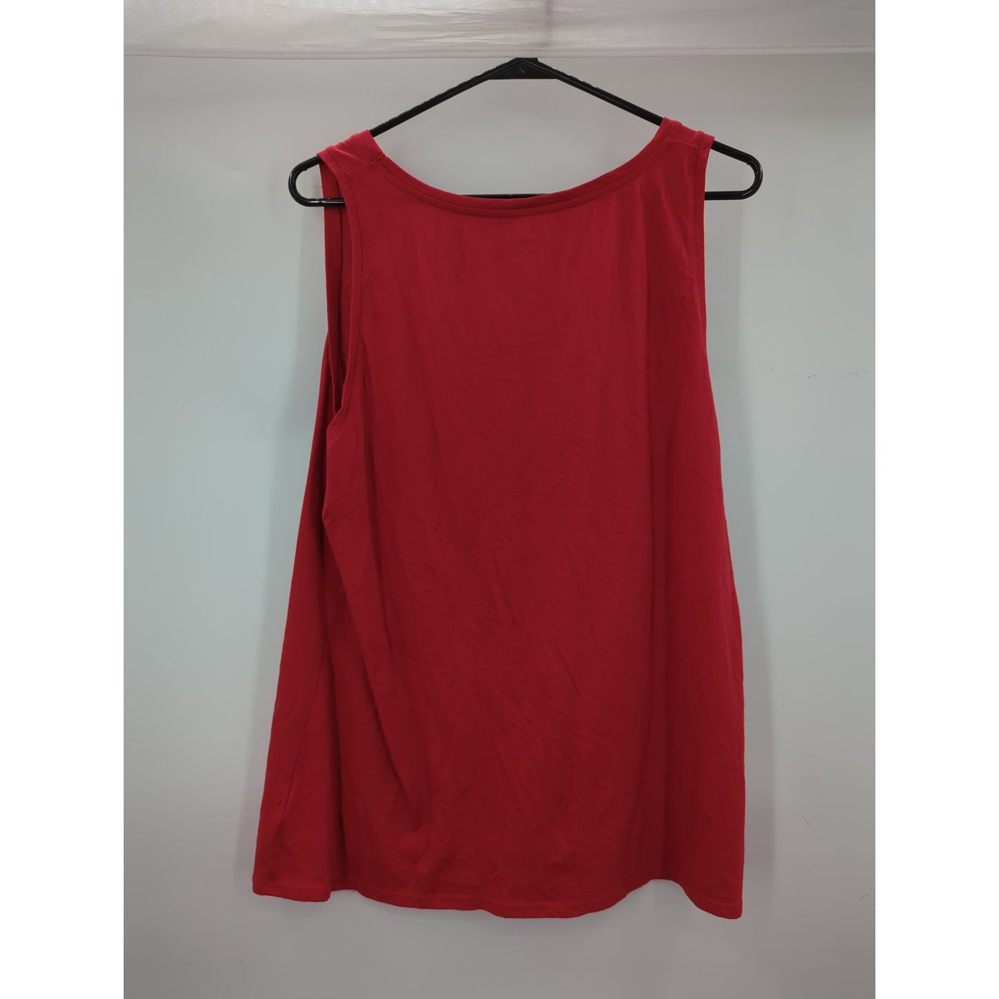 Old Navy Graphic Tank Top Red American Flag XL Slim Fit Womans Casual