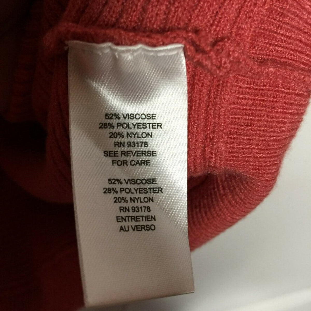 T Tahari Cardigan Sweater Dolman Sleeve V-Neck X-Large Terracotta Rose new