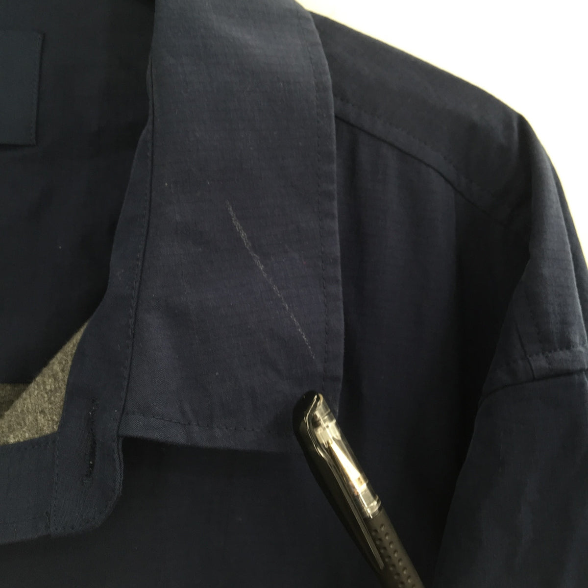 NWT 1901 Shirt Jacket Front Button Long Sleeve Collared Neck Navy Blue Size XXXL