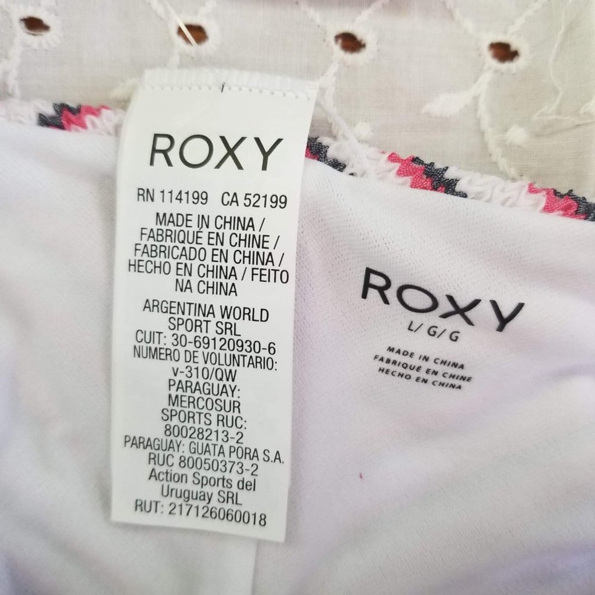 Roxy Juniors' Bikini Bottoms Swimsuit Chasing Love Size Large