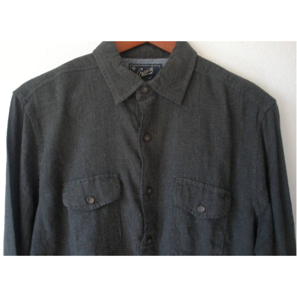 Grayers Men's Brigadoon Heather lightweight 100% Cotton Charcoal Size Medium