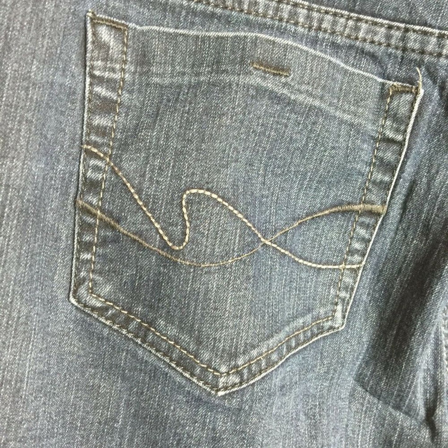 FADED Glory Mid-Rise Medium Wash Denim Stretch Bootcut Jeans size 8 Petite