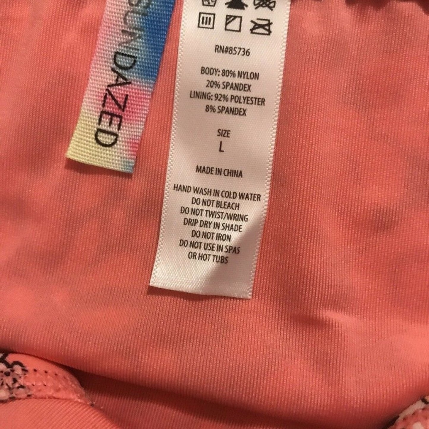 Sundazed Printed Stunner Strappy Floral Hipster Size Large