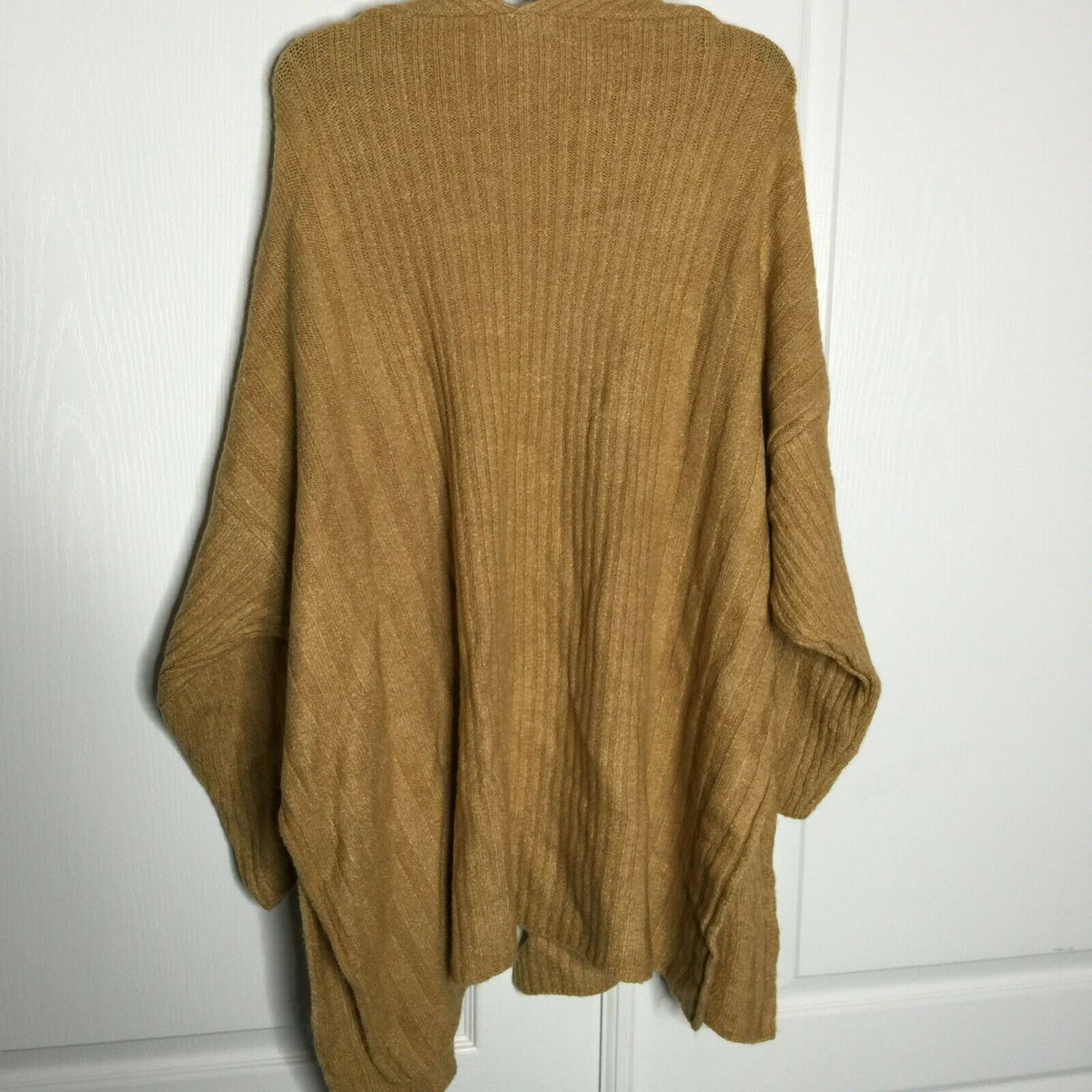 Topshop Open Front Long Cardigan Sweater Long Sleeve Scoop Pockets Size 8-10 NEW