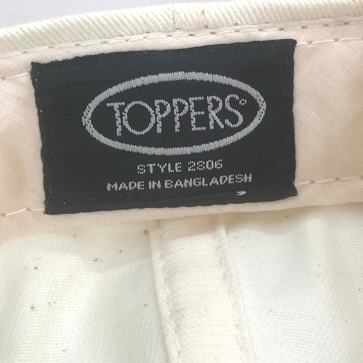Toppers Plain White Green Brim 100% Cotton Adjustable Baseball Cap Hat Trucker