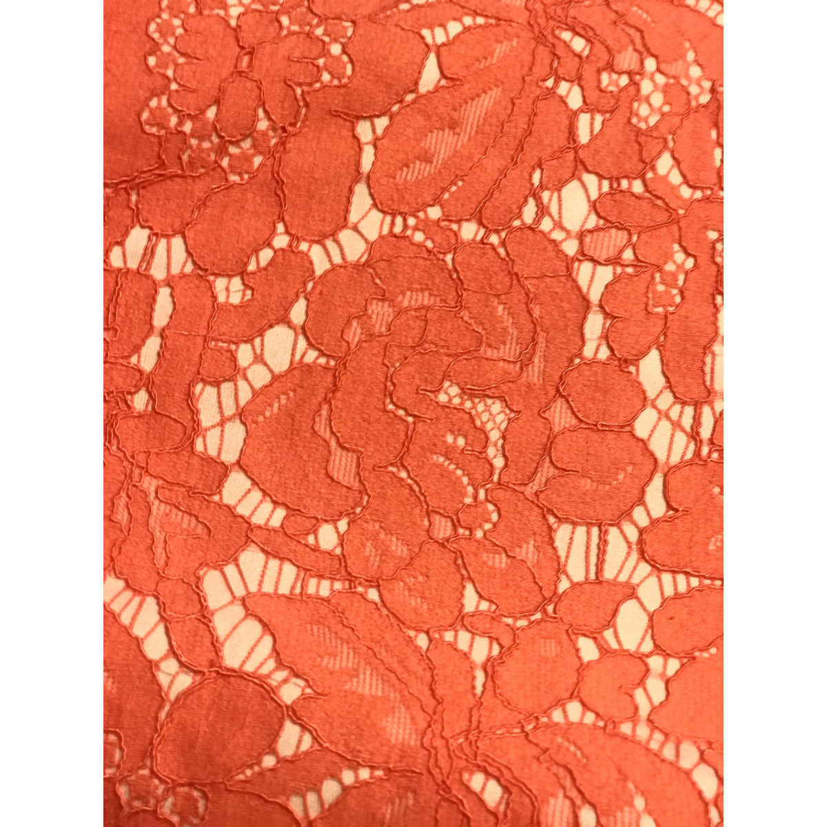 Donna Ricco NWT Crochet-Trim Lace Fit & Flare Mini Dress Sleeveless Coral Size 2