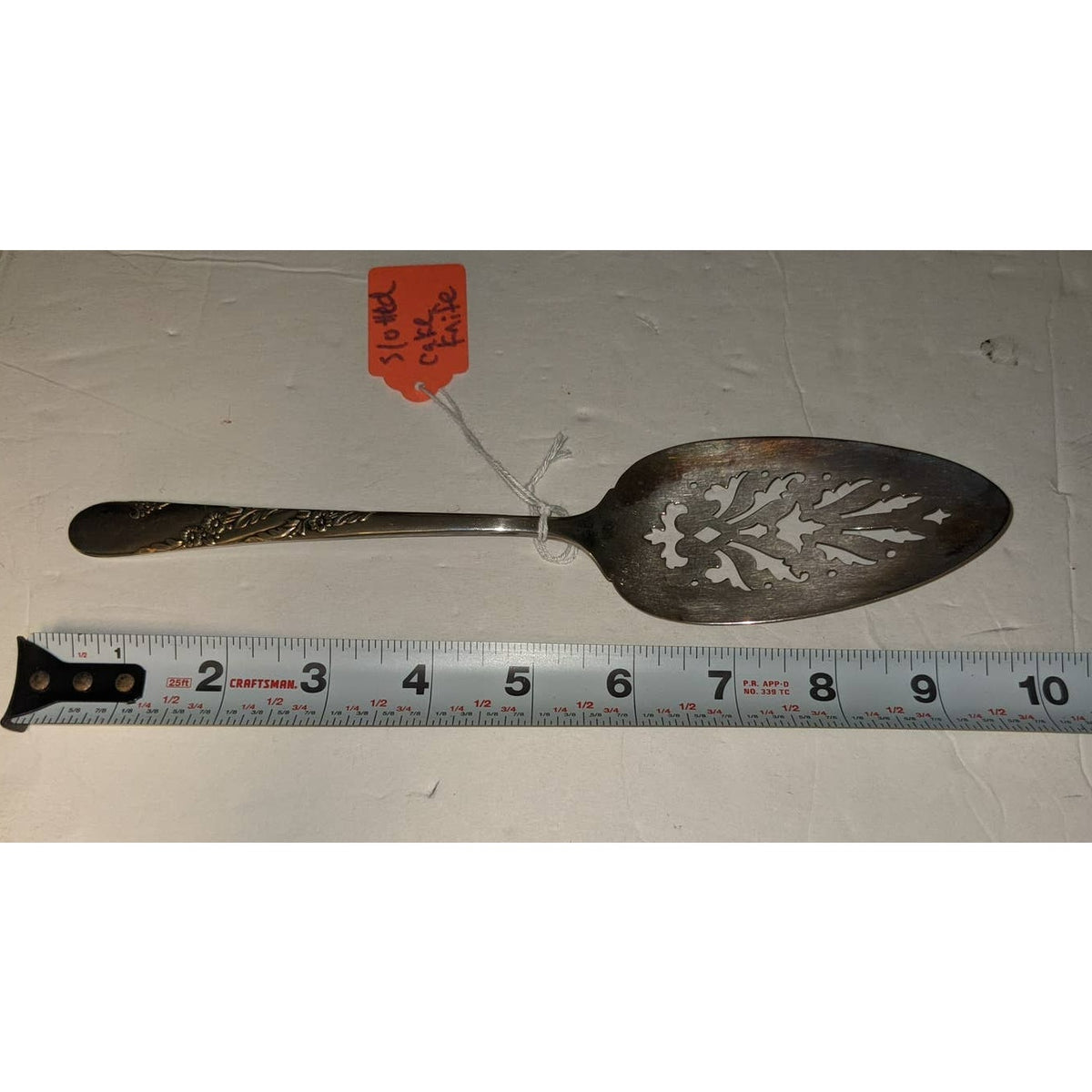 Oneida Community Bridal Wreath 1950 Cake Serving Knife Slotted Wedding Flatware