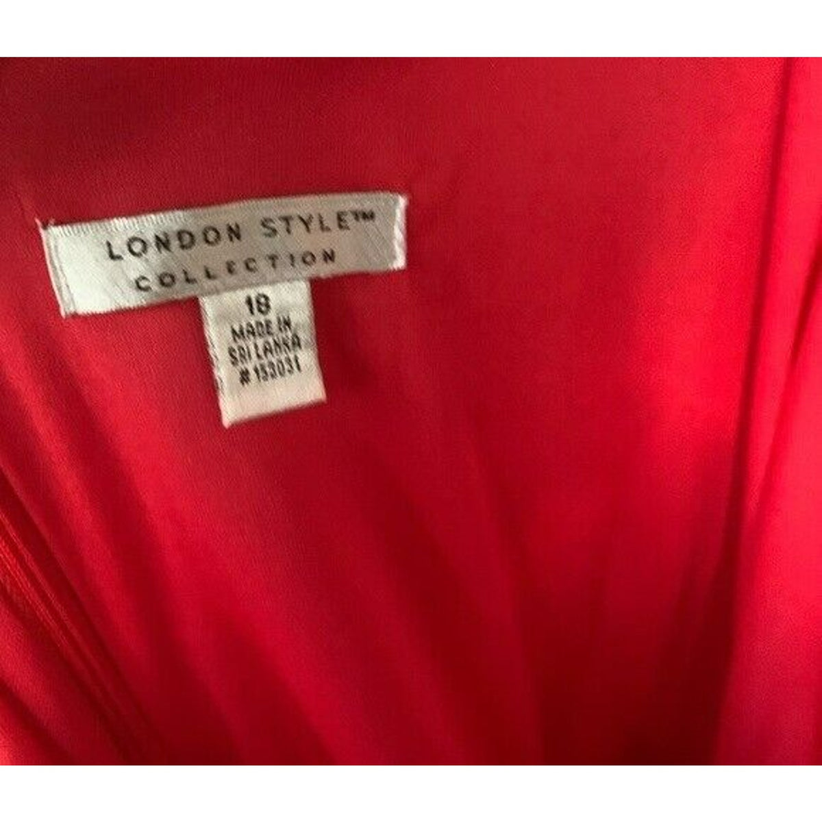London Style Collection Sleeveless V neck Jumpsuit Sz 18 Passion Tie Dye Red NWT