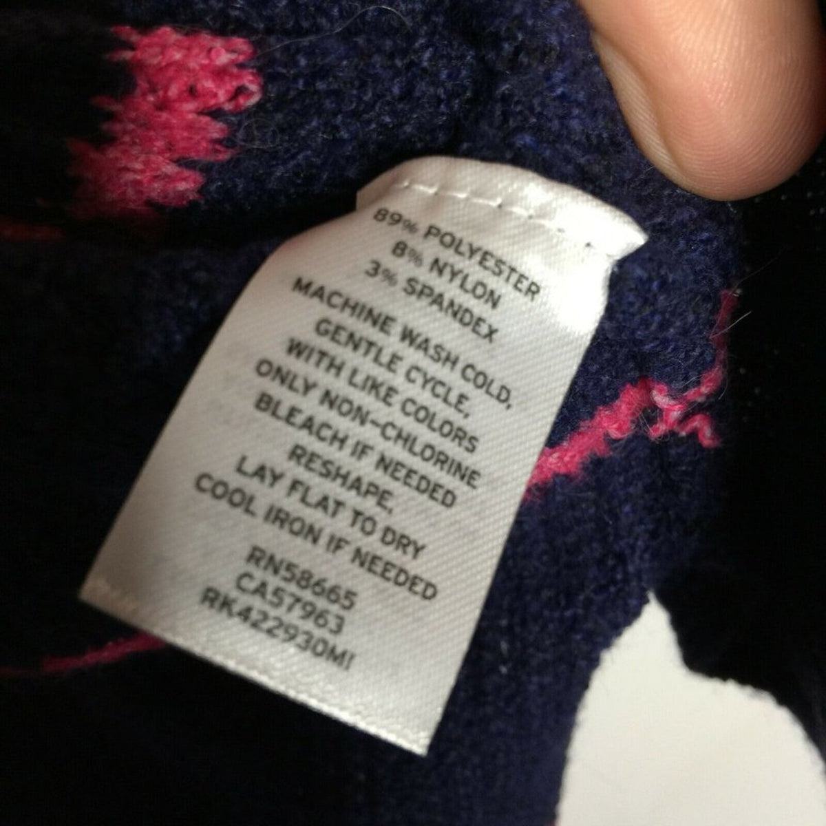 NWT Abound Mock Neck Pullover Sweater Ribbed Knit XX-Large Blue Pink Striped