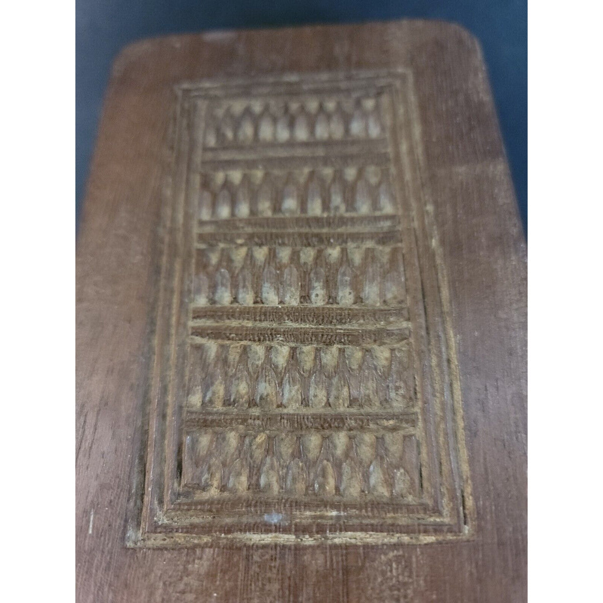 Superb Handtooled Arts and Crafts Wood Bookends Walnut ENGLISH CLASSIC