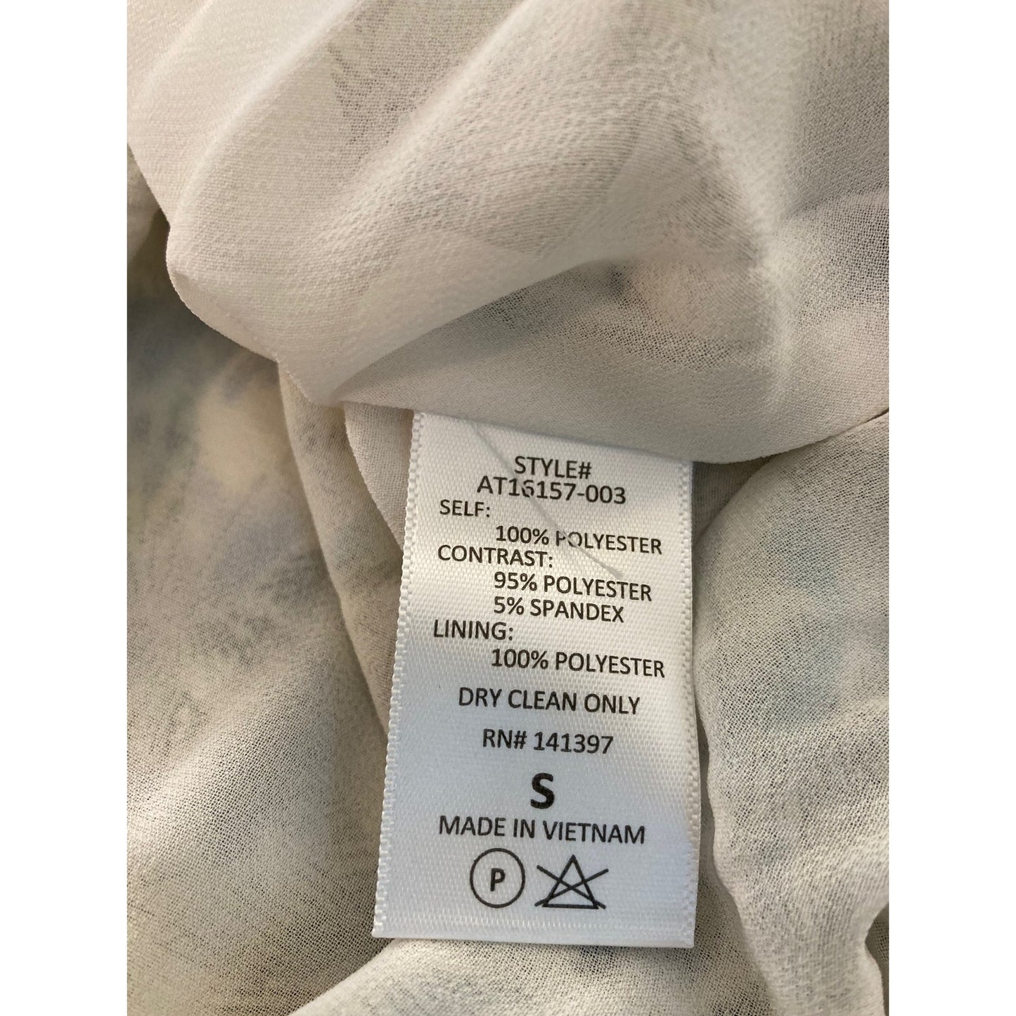 Astr Surplice Double V-Neck Puff Sleeve BodySuit Sz Small in Ivory Floral NWT